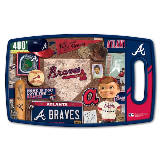 MLB Retro Series Cutting Board By Youthefan in Atlanta Braves | 14" x 19" | Michaels®